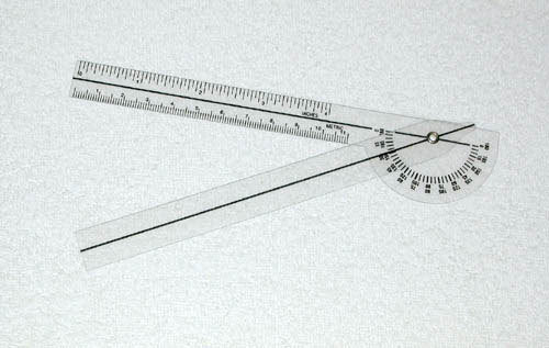 Load image into Gallery viewer, Plastic 6-3/4  Goniometer 180 Degrees
