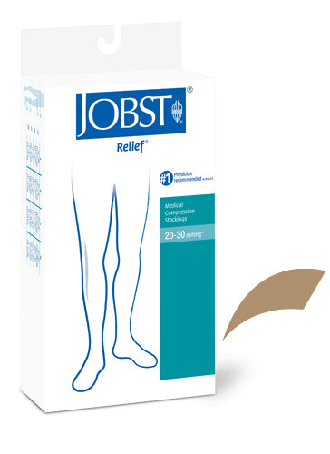 Load image into Gallery viewer, Jobst Relief 20-30 Thigh-Hi OT Small Beige
