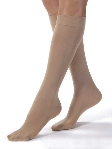 Load image into Gallery viewer, Jobst Opaque 15-20 Knee-Hi Silky Beige Large
