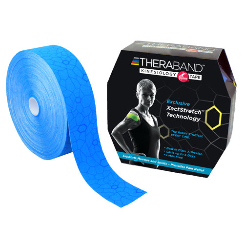 Load image into Gallery viewer, TheraBand Kinesiology TapeBulk 2 x103.3&#39;  Blue/Blue
