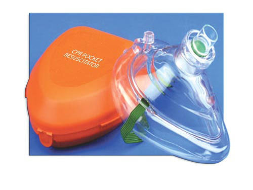 Load image into Gallery viewer, CPR Pocket Mask W/Hard Case &amp; One-Way Valve &amp; O2 Inlet

