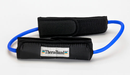 Load image into Gallery viewer, Theraband Prof Resist Tubing Loop w/Padded Cuffs  Blue
