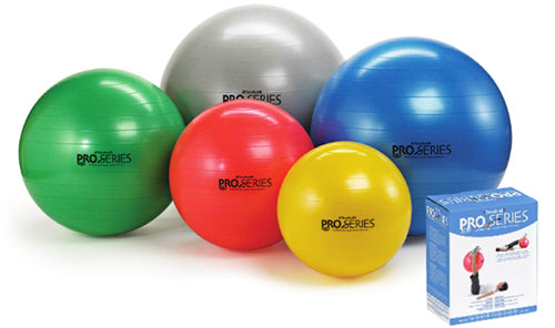 Load image into Gallery viewer, Pro-Series Exercise Ball Slow-Deflate Red  55 cm
