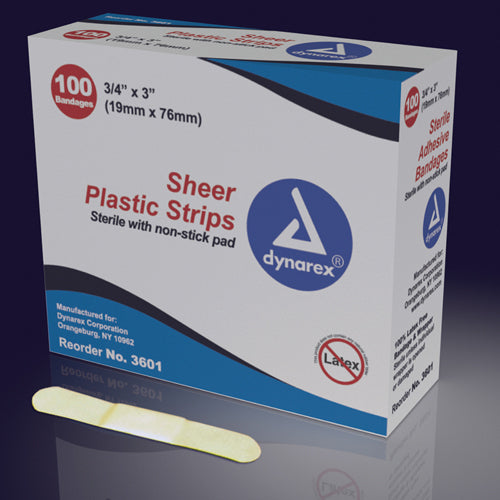 Load image into Gallery viewer, Adhesive Bandages  Sheer 3/4 x3  Sterile Bx/100
