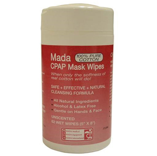 Load image into Gallery viewer, CPAP Mask Wipes  Mada Unscented  Tub/62
