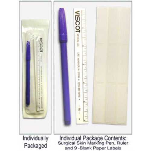 Load image into Gallery viewer, Skin Marking Pen w/ 9 Labels &amp; 6  Flxble Ruler Sterile
