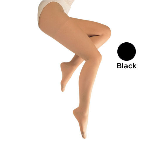 Load image into Gallery viewer, Ladies&#39; Sheer Moderate  Petite 15-20mmHg  Panty Hose  Black
