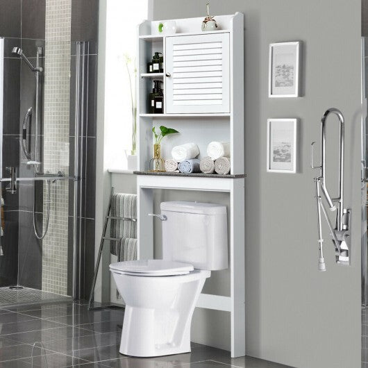 Bathroom Over-the-toilet Space Saver with Adjustable Shelves