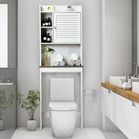 3-Tier Bathroom Over-the-toilet Storage Cabinet with Adjustable Shelves