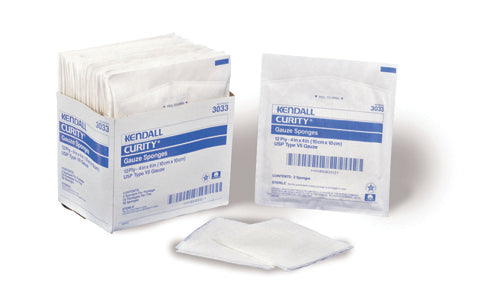 Load image into Gallery viewer, Curity Gauze Sponge 4x4 12ply Sterile Bx/50 (25-2&#39;s)
