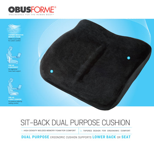 Load image into Gallery viewer, The Sitback Cushion Obusforme  Black
