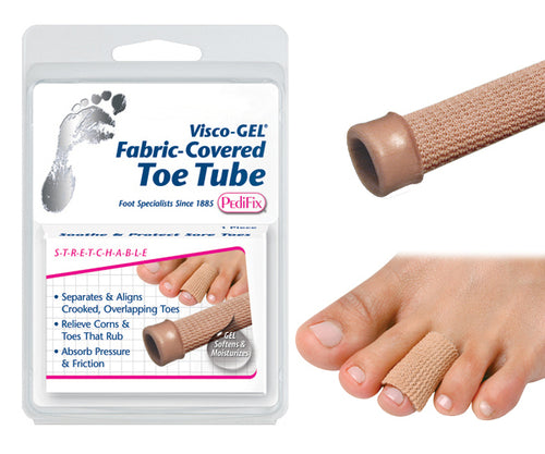 Load image into Gallery viewer, Visco-GEL Fabric-Covered Toe Tube  Large
