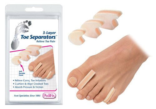 Load image into Gallery viewer, 3-Layer Toe Separators Large  Pk/6
