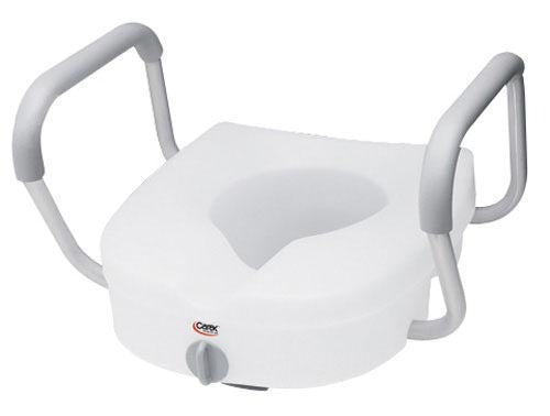Load image into Gallery viewer, Toilet Seat  E-Z Lock w/Arms Adjustable Handle Width
